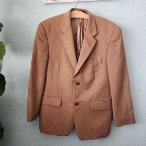 Tasso Elba Pure Camel Hair luxury blazer sport jacket